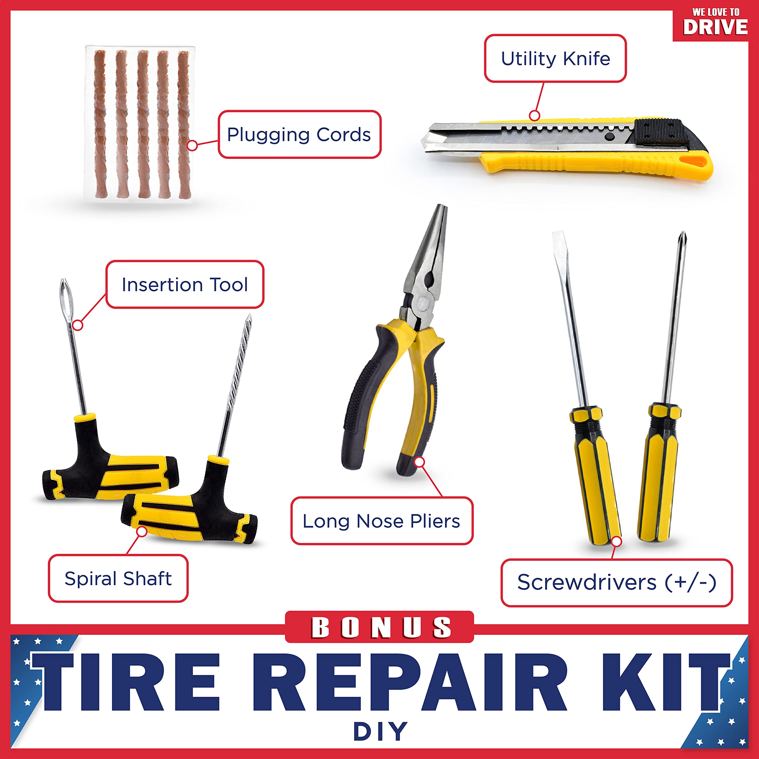 タイヤ一時的機動力回復キット（エアポンプ）